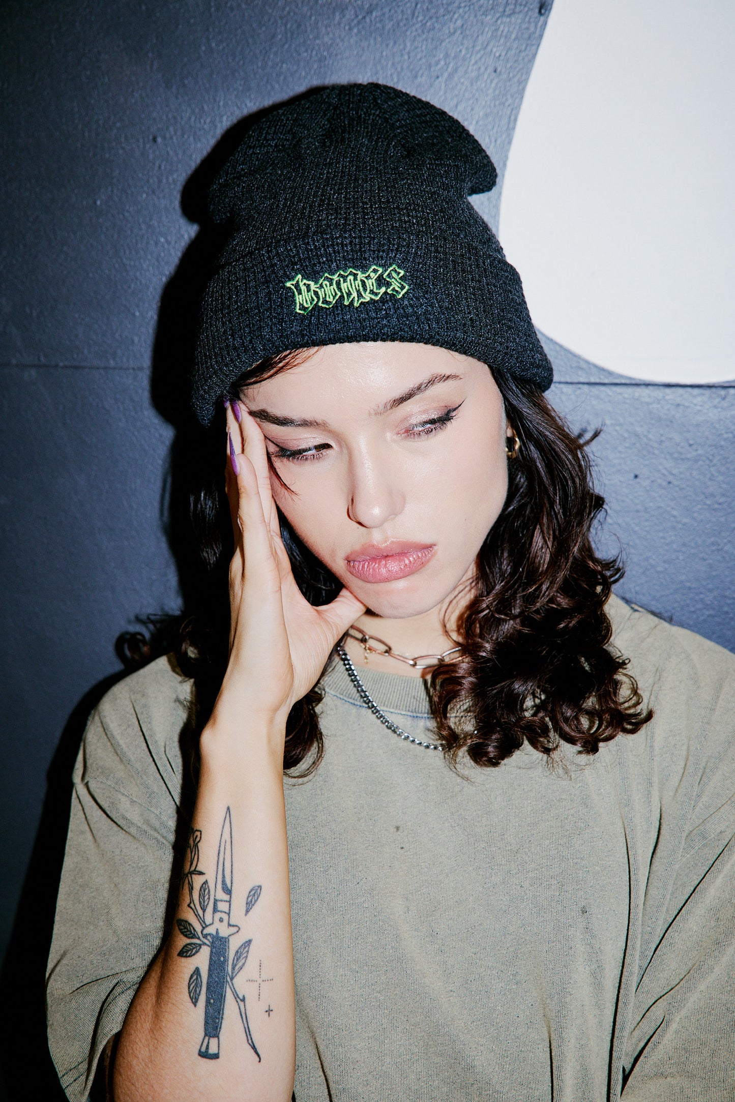 Steeze Waffle Knit Beanie - Grey
