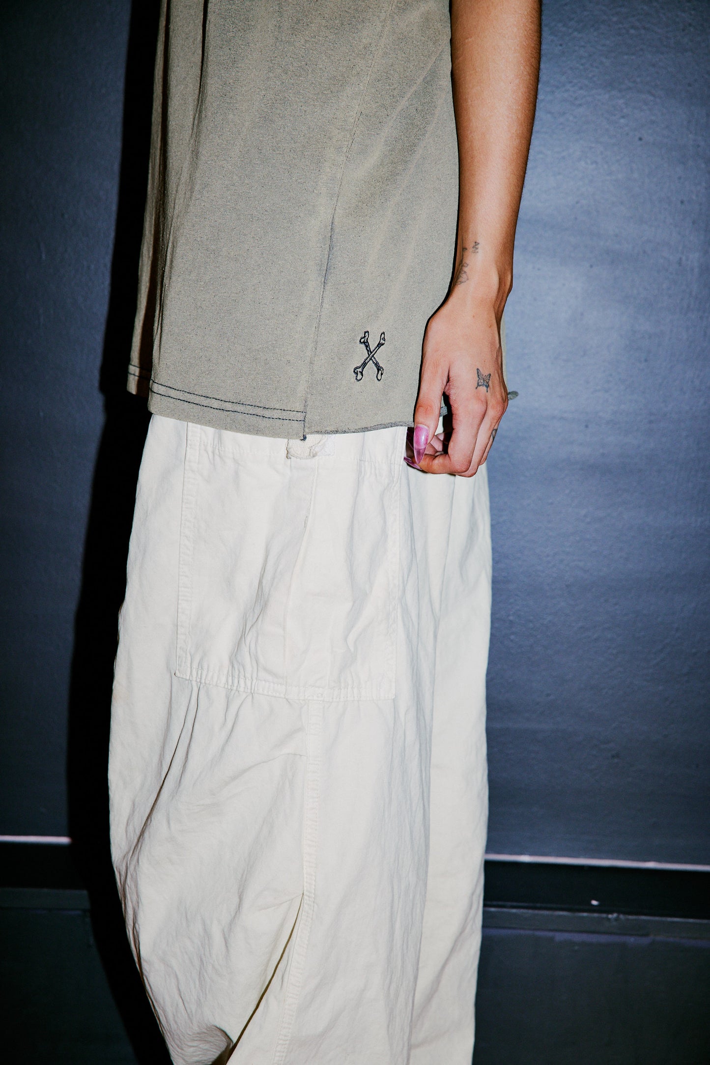 Bare Bones Tee - Washed Sage
