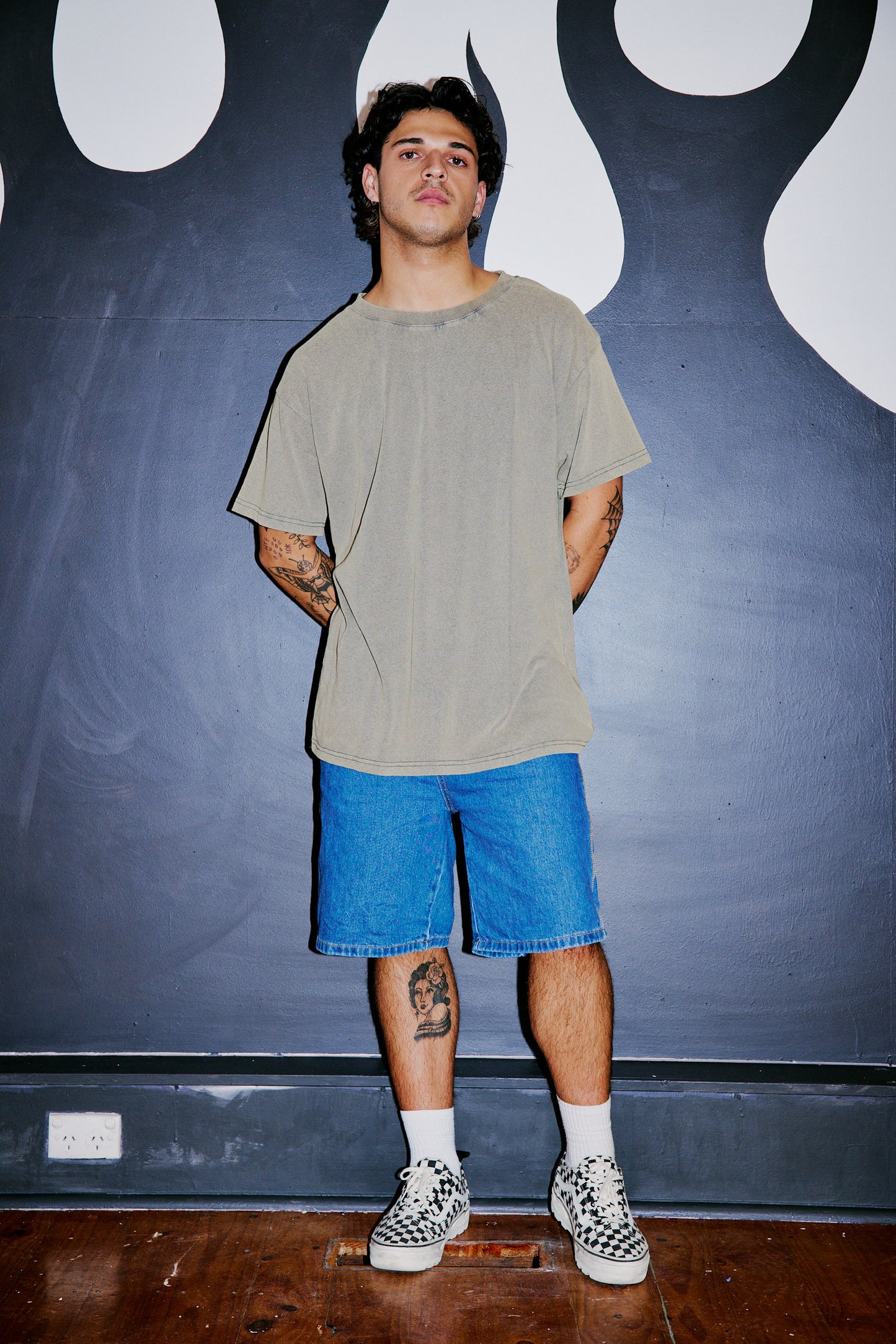 Bare Bones Tee - Washed Sage
