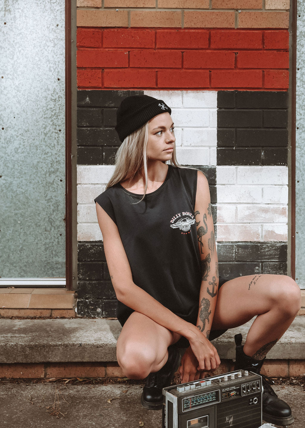 Moto Club Tank - Vintage Black