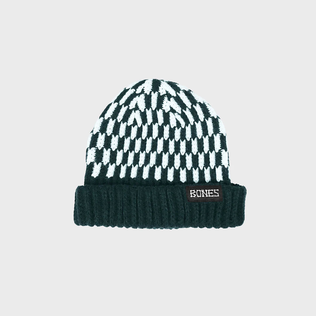 Checker Bones Docker Knit Beanie