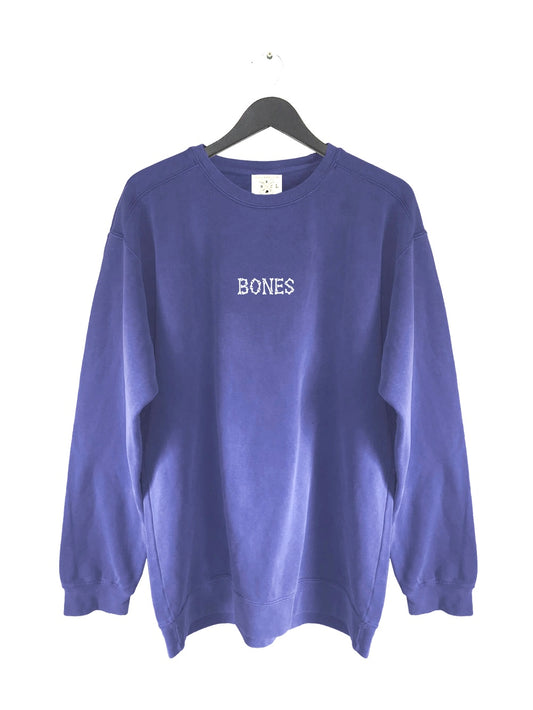 Bones Club Crew Sweater - Cobain Blue