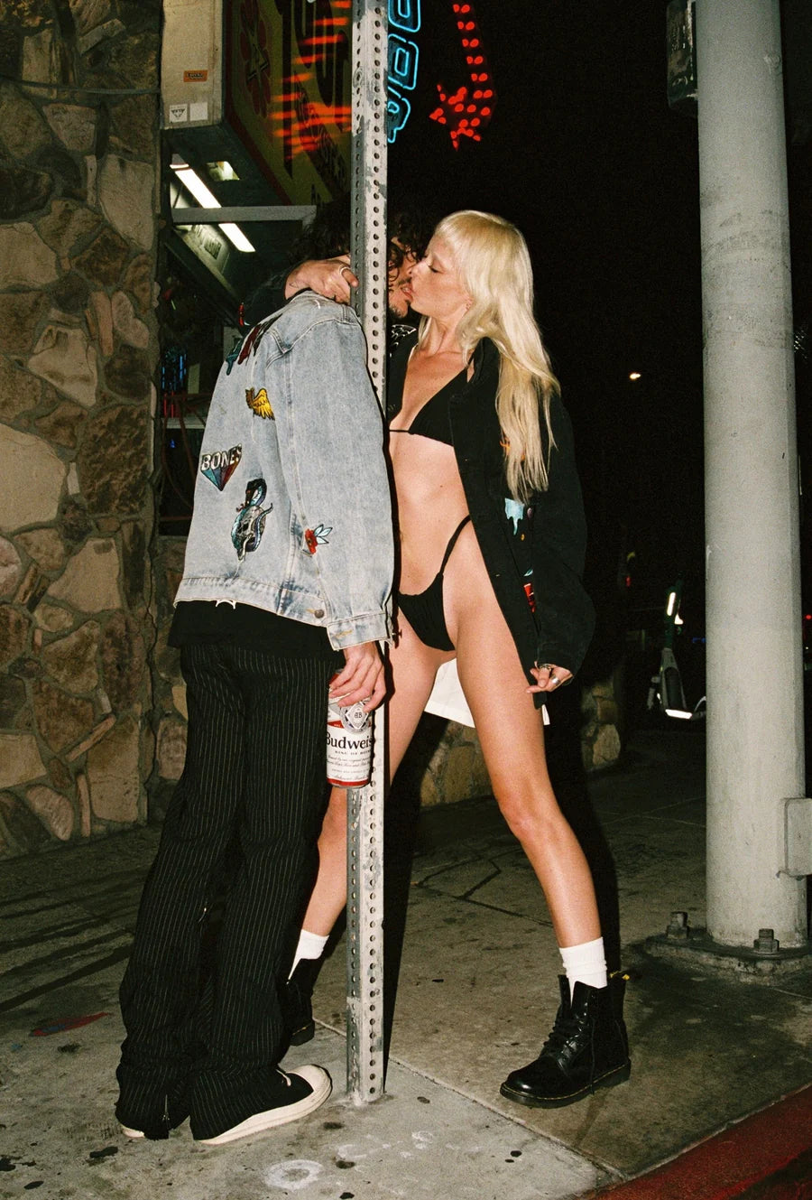Acid Flash Patch Denim Jacket - Denim