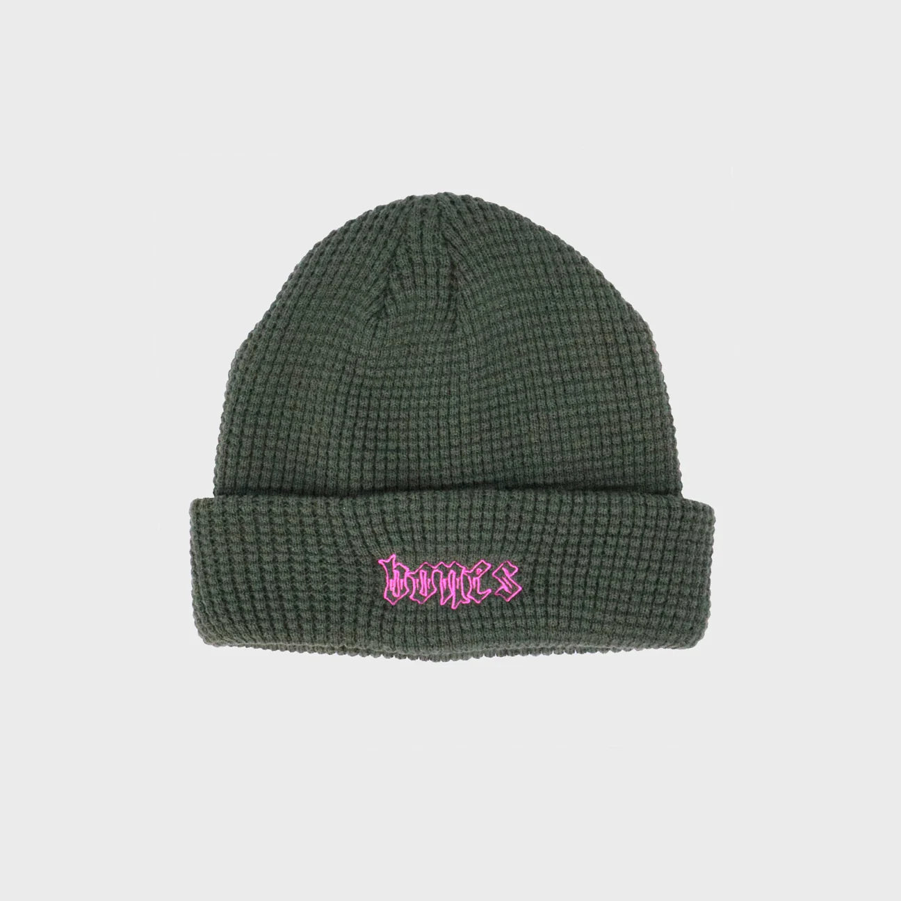 Steeze Waffle Knit Beanie - Khaki