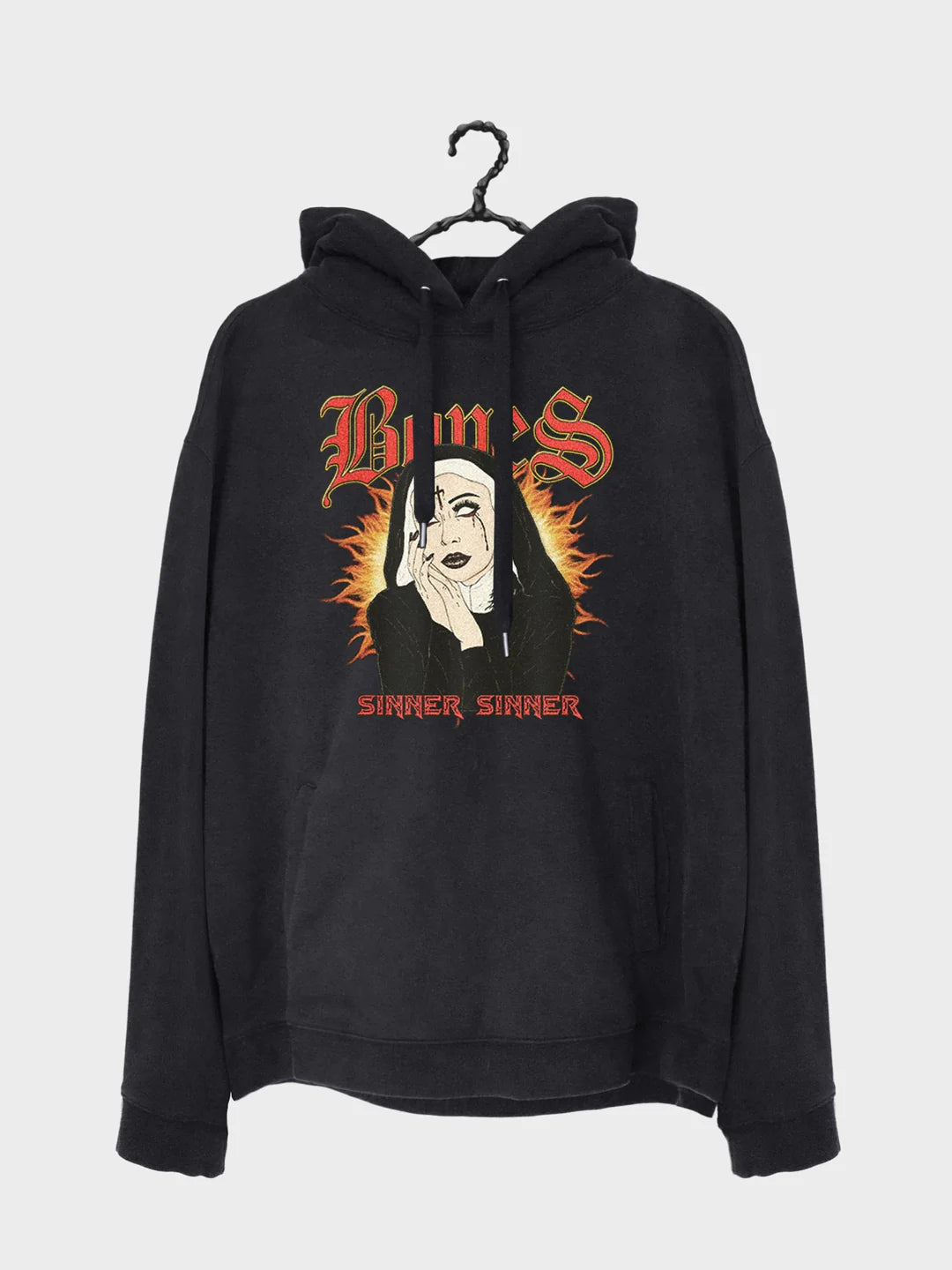 Sinner Hoodie - Vintage Black