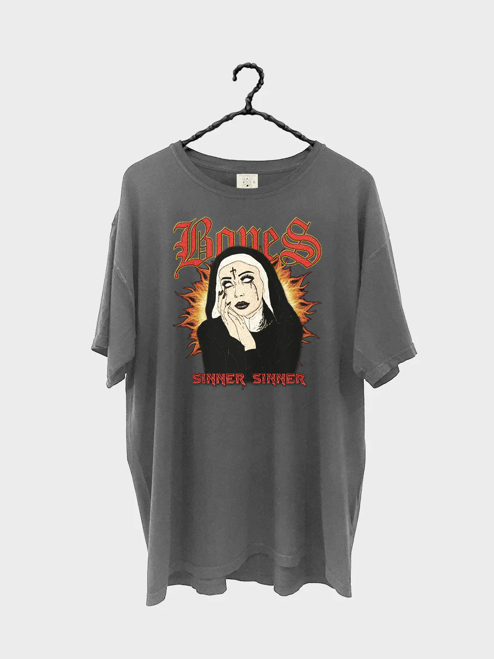 Sinner Tee - Washed Black