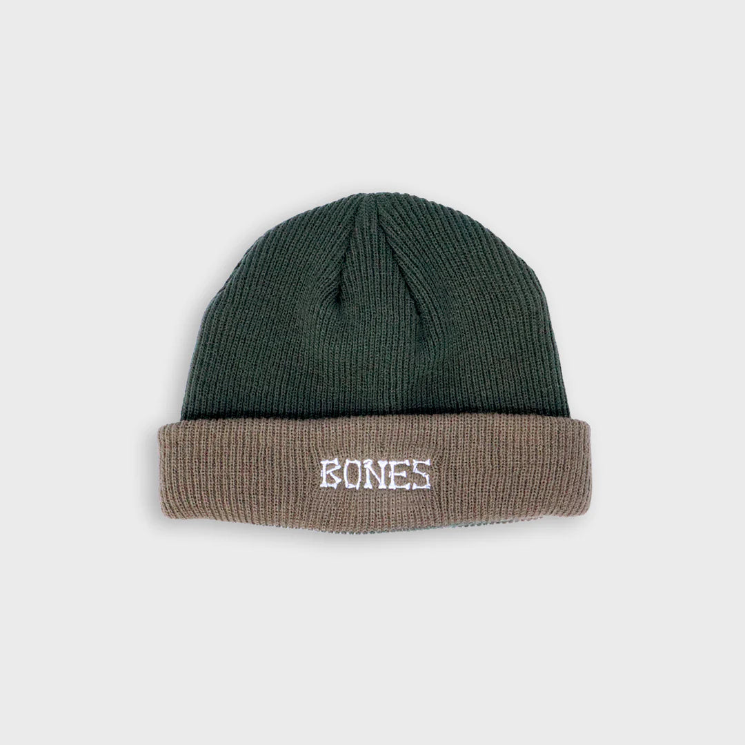 Bones Docker Knit Beanie - Two Tone