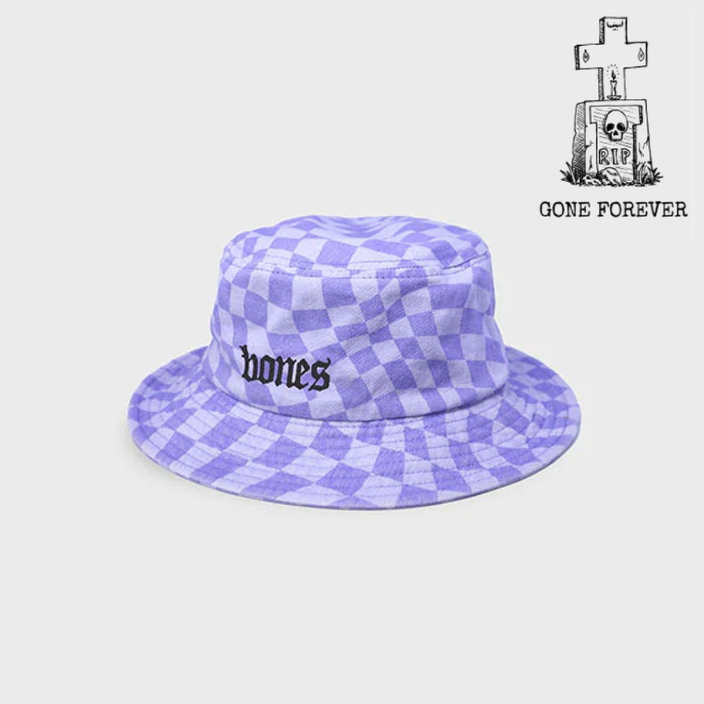Purple Check Bucket Hat