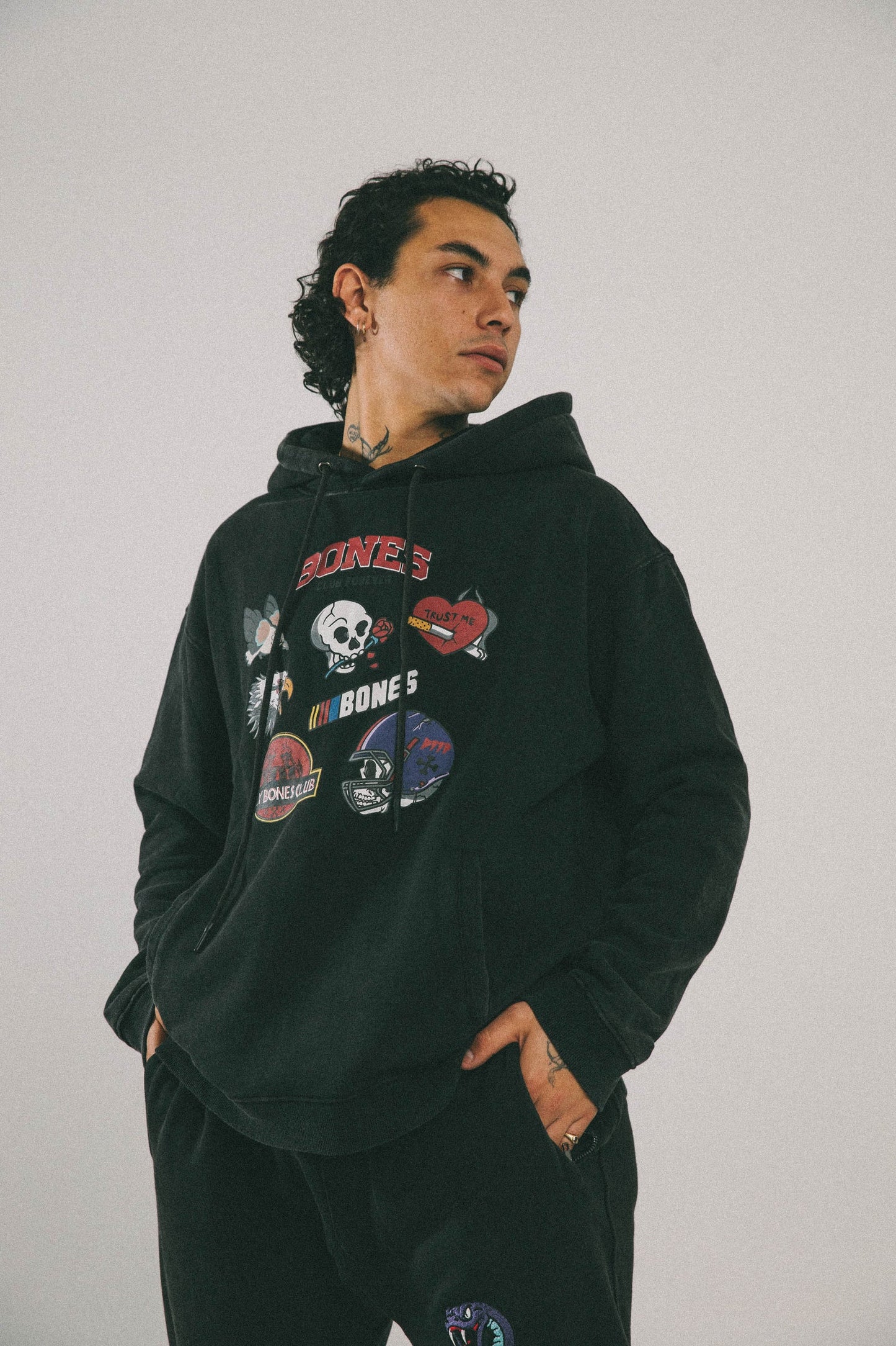 Touchdown Hoodie - Acid Black