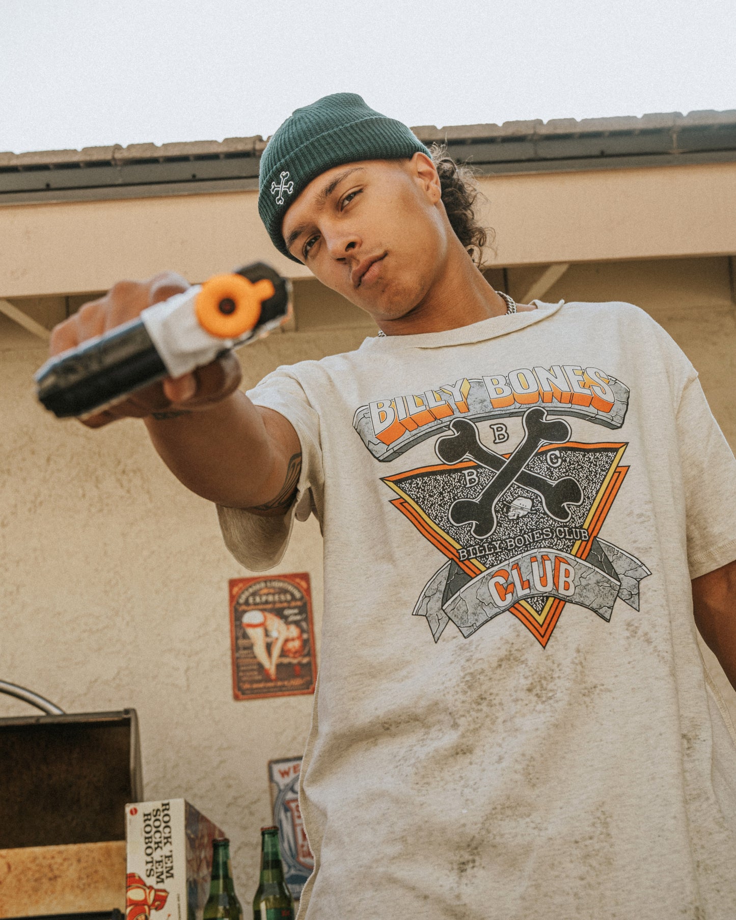 The Bandit - Snow Marle Inverted Tee