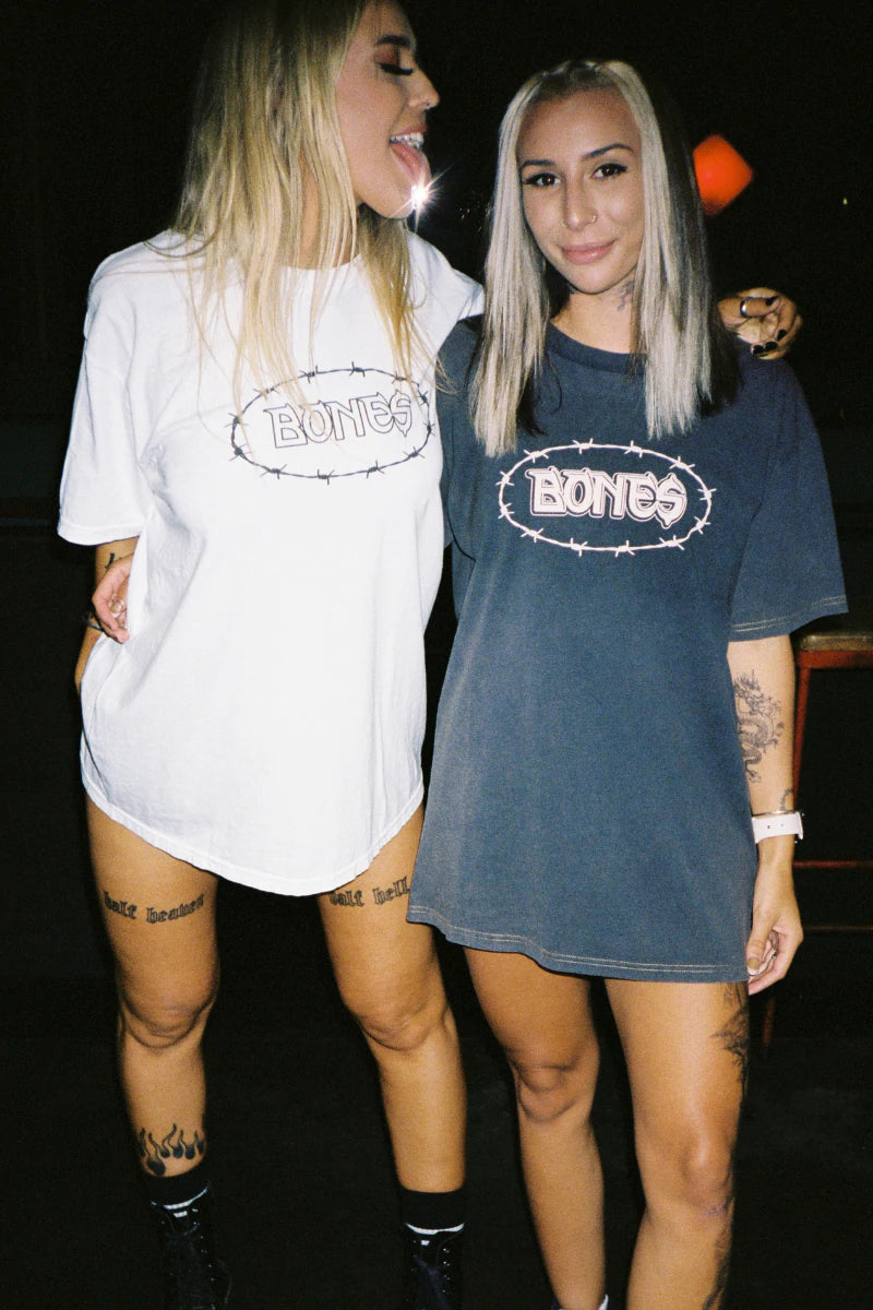 Bones Barb Tee - Vintege White