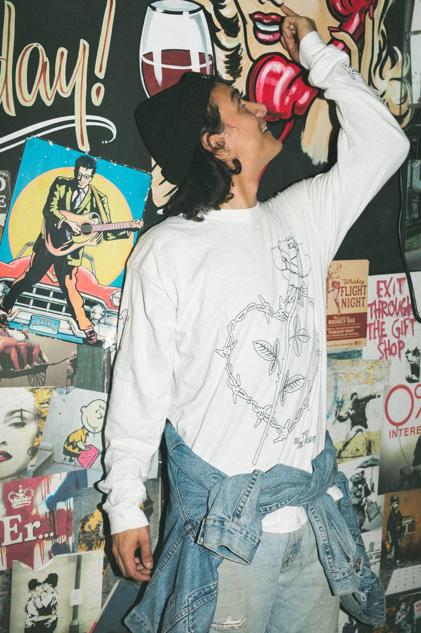Wire Heart LS TEE -  White