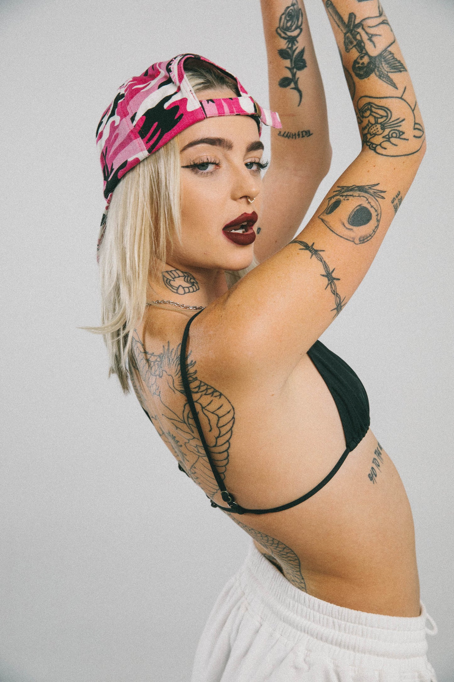 Bones Dad Hat - Pink Camo
