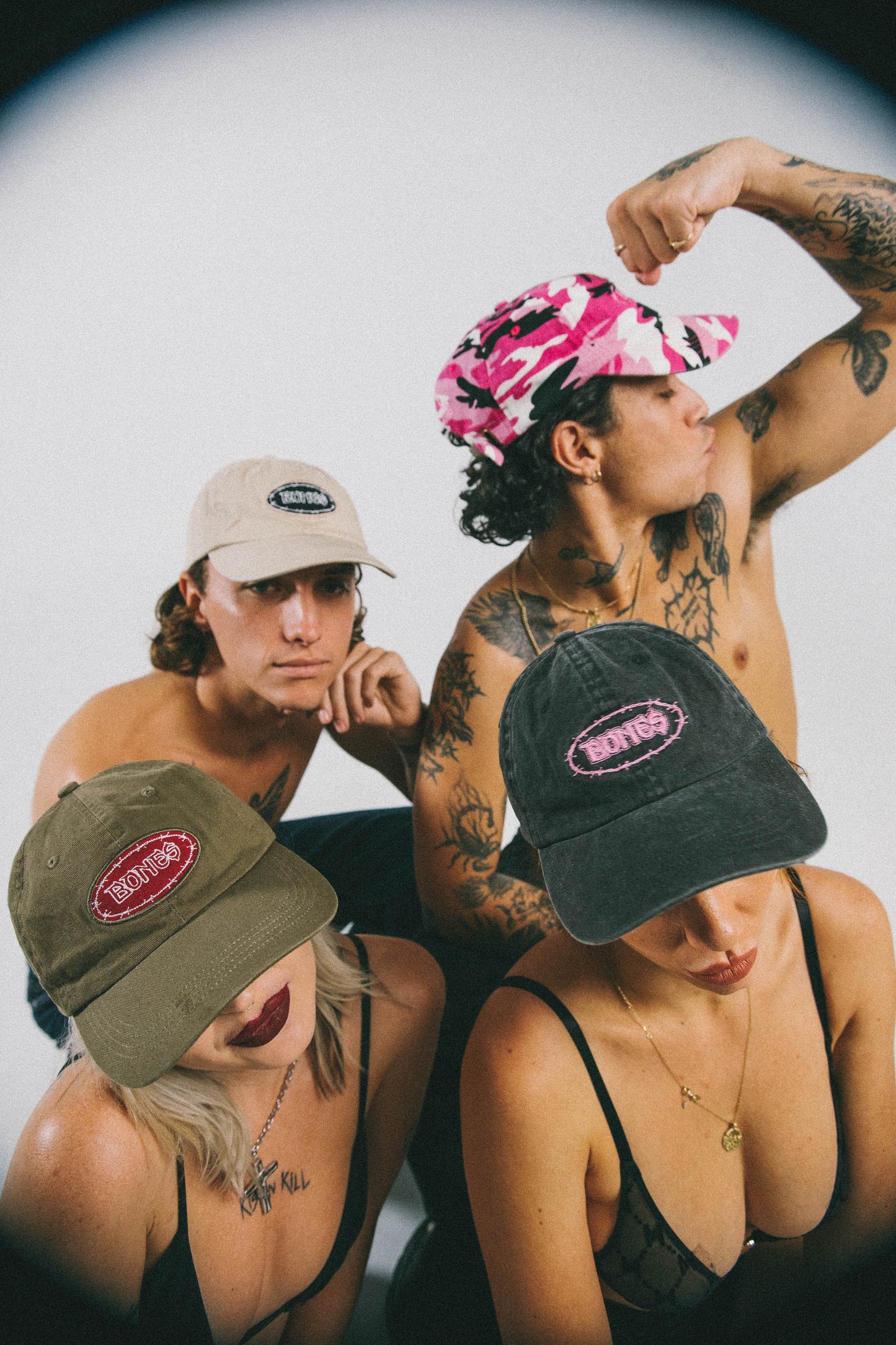 Bones Dad Hat - Washed Black