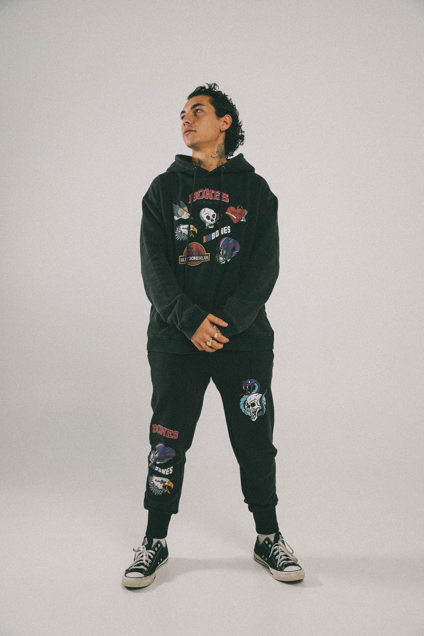 Touchdown Hoodie - Acid Black