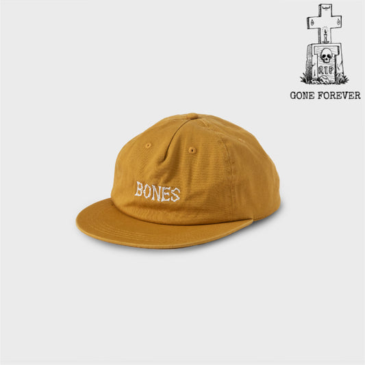 Bones Club Unstructured Cap - Mustard