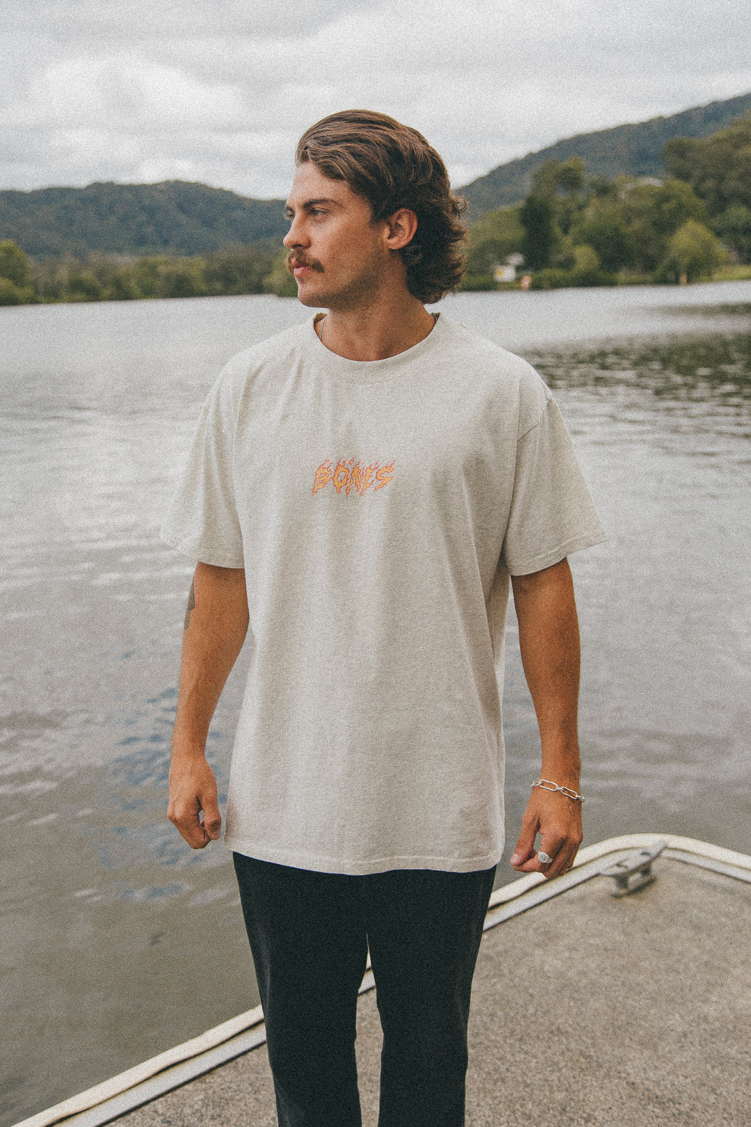 ClubFlame Tee - Snow Marle