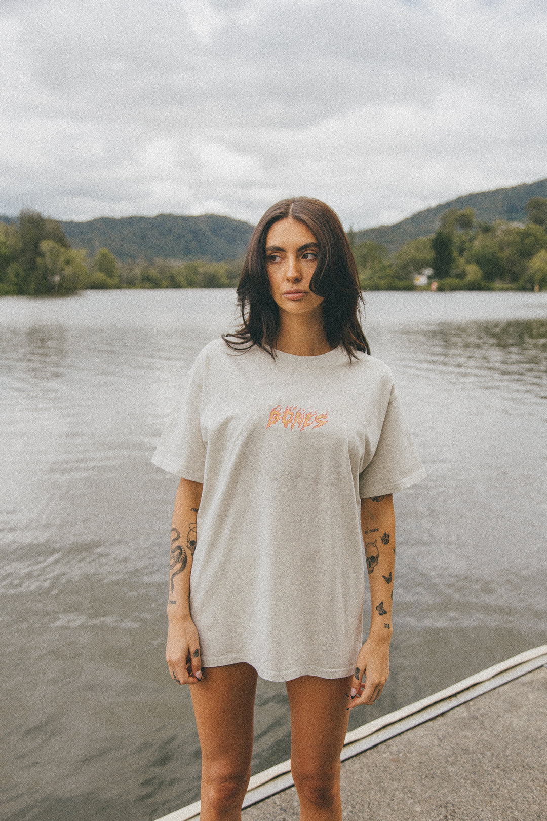 ClubFlame Tee - Snow Marle