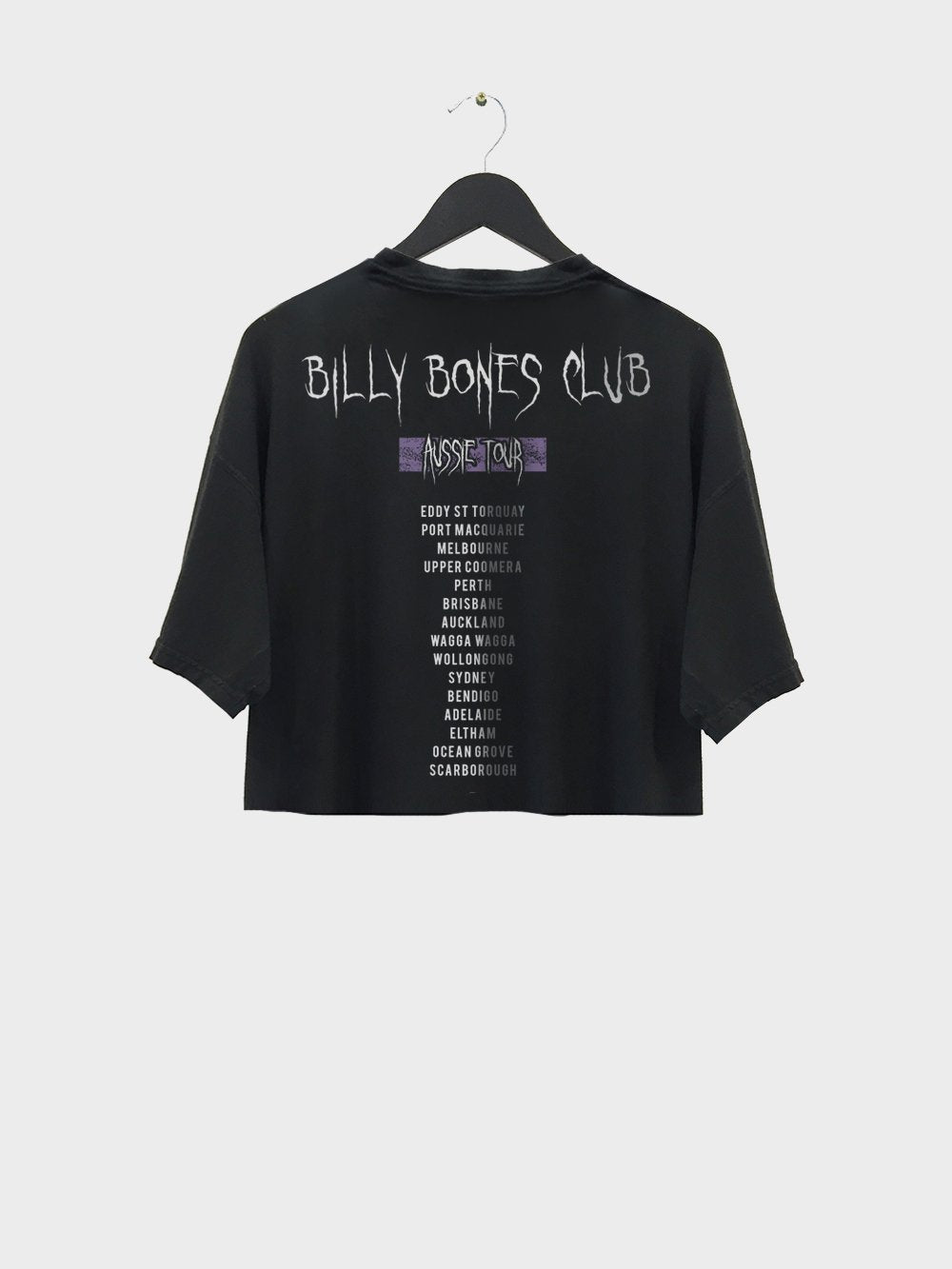 Purple Rain Crop - Black