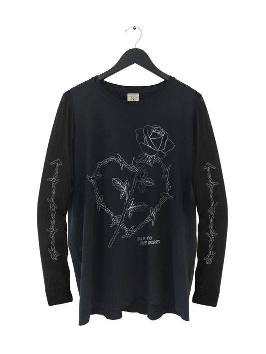 Wire Heart LS TEE - Black