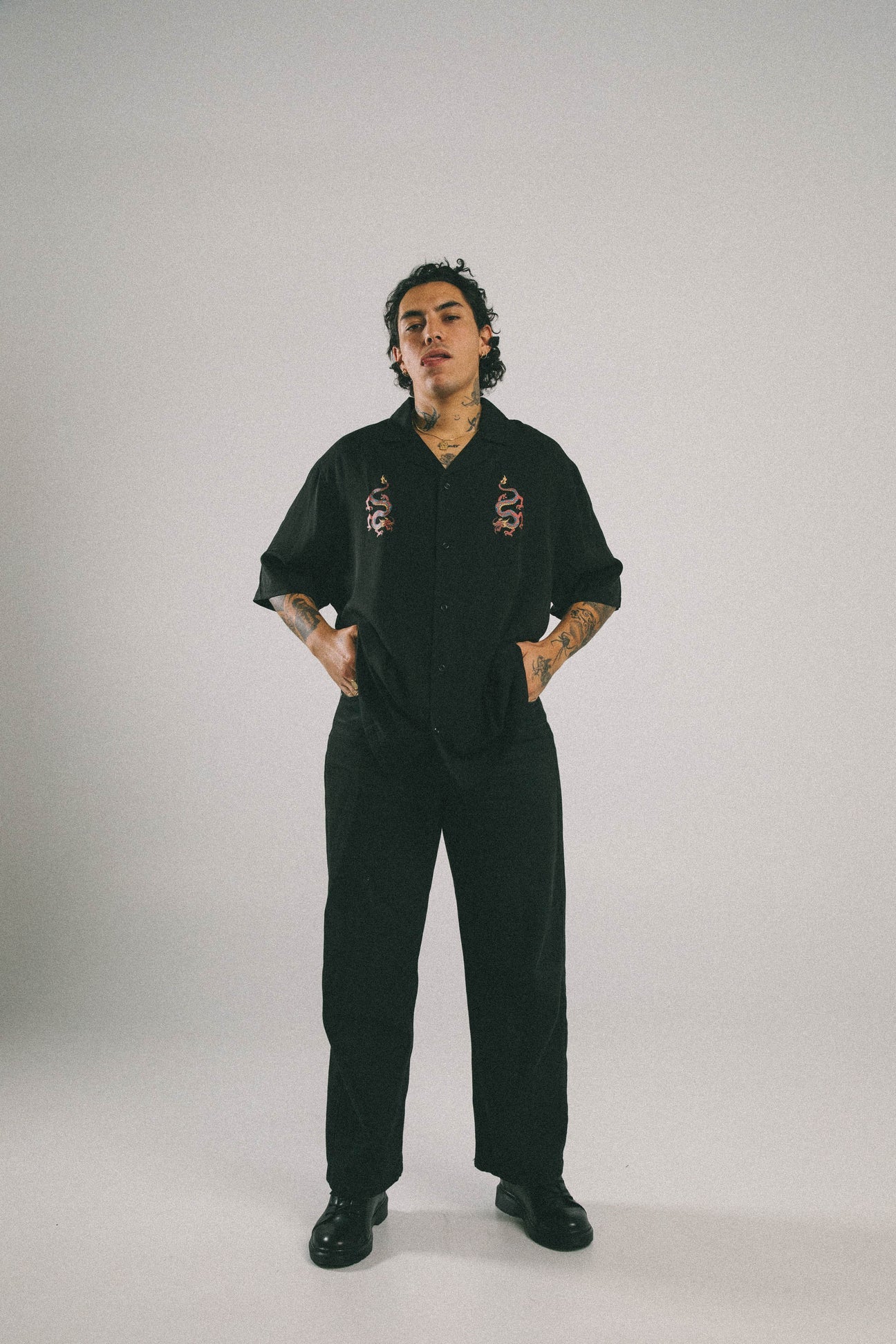 Dragon Bowlo Shirt - Black
