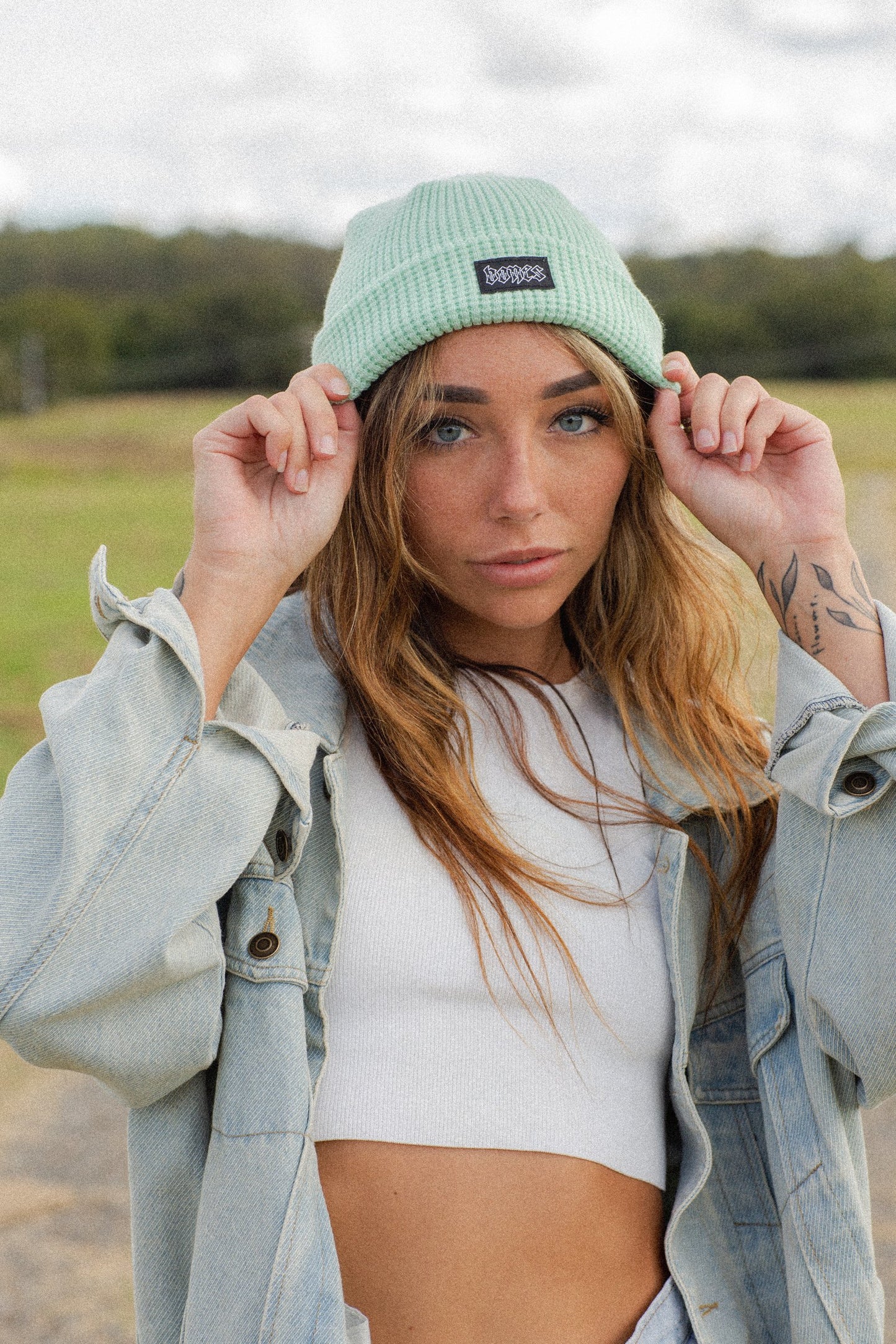 Eucalypt steeze - Waffle Knit Beanie