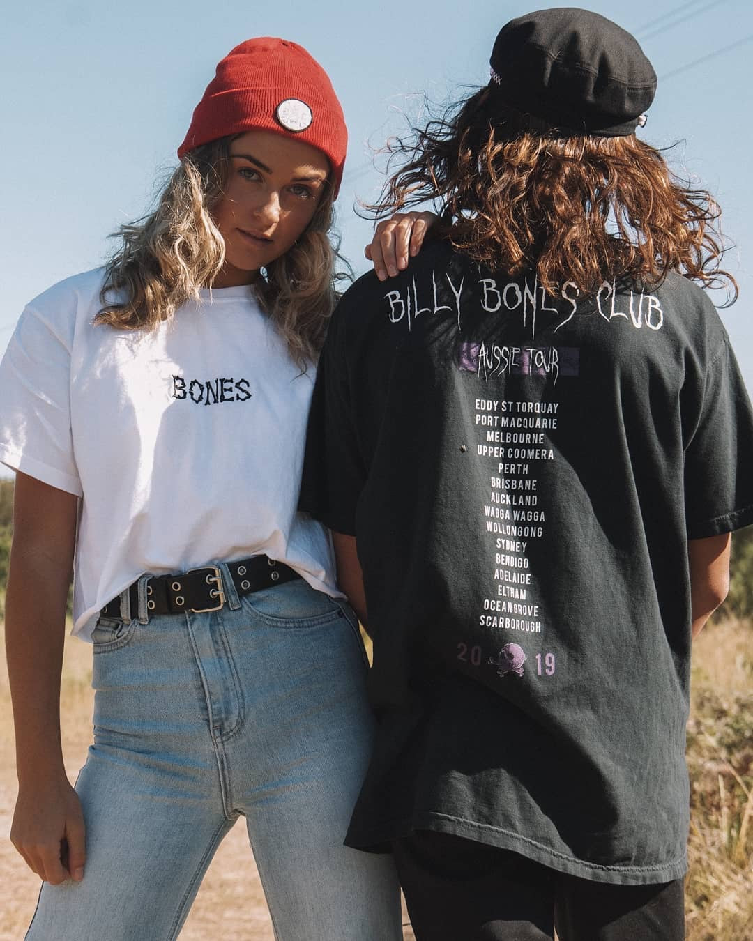 Bones Club Crop - White
