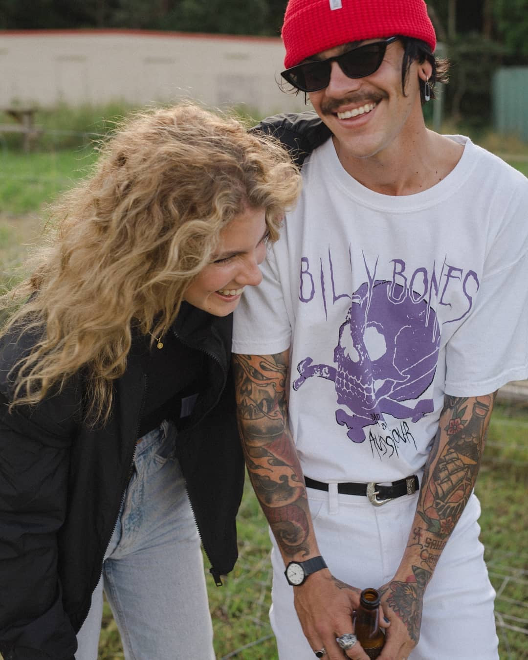 PurPle Rain Tee - White