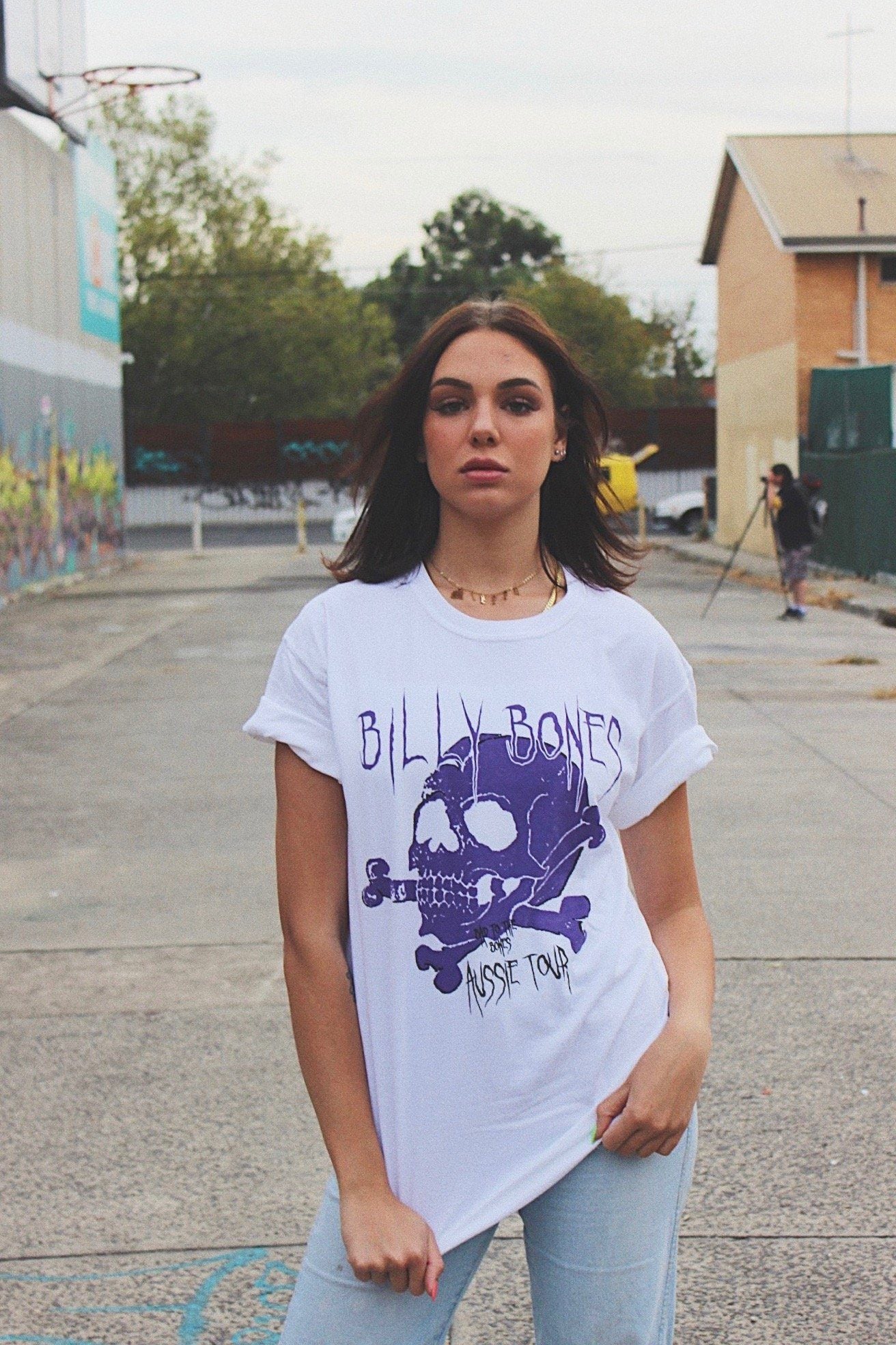 PurPle Rain Tee - White