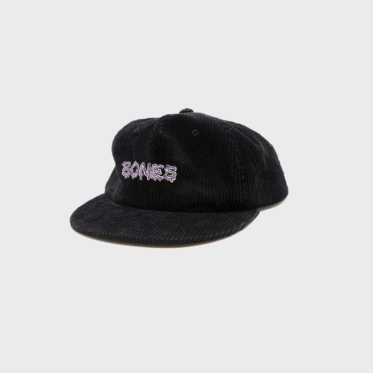 Squiggle Cord 5 Panel - Washed Black