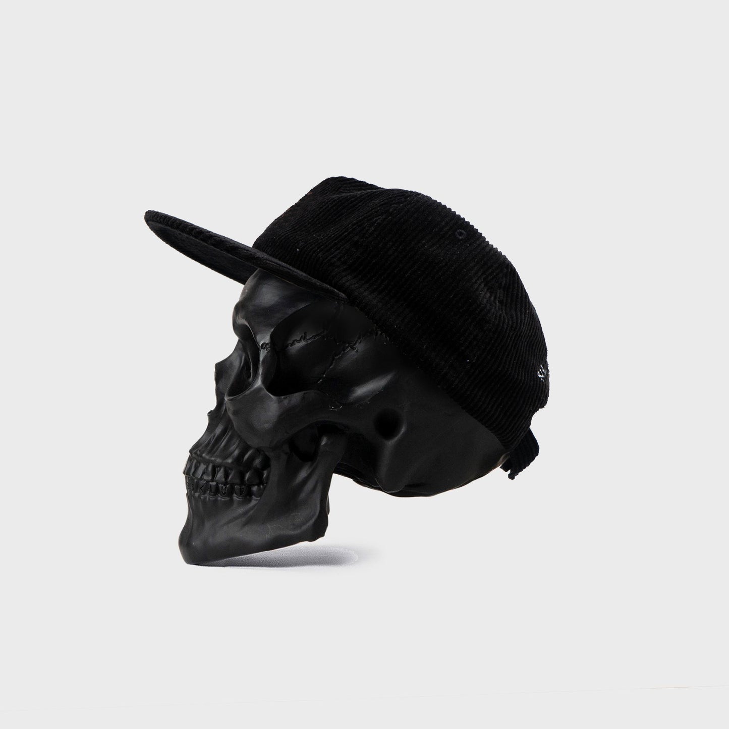 Squiggle Cord 5 Panel - Washed Black