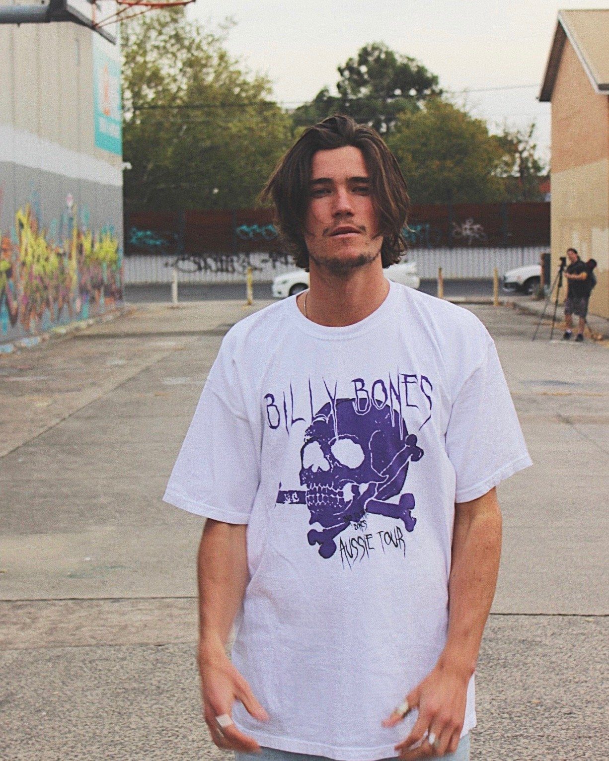 PurPle Rain Tee - White