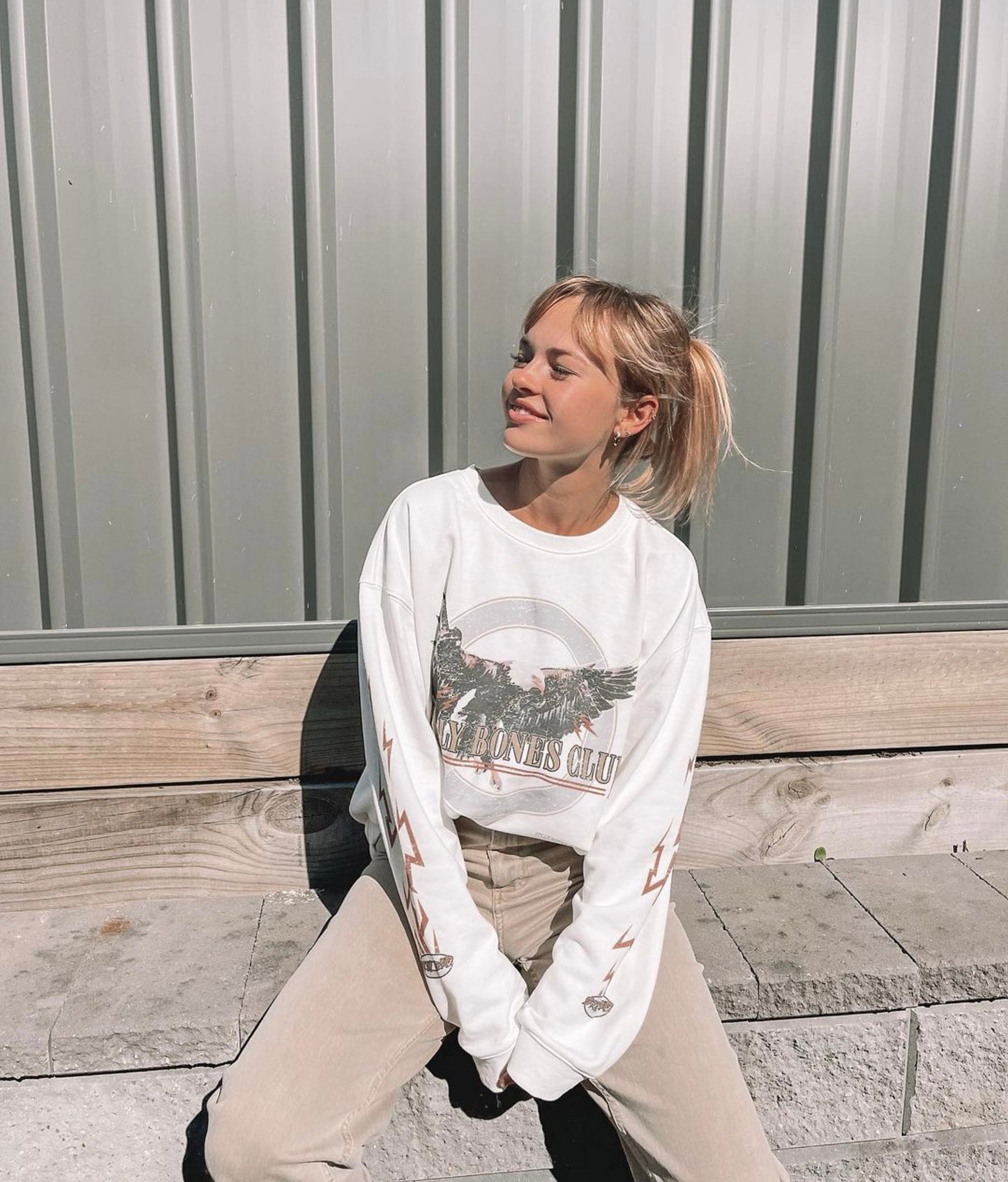 Ramblin Eagle Crew - Off White