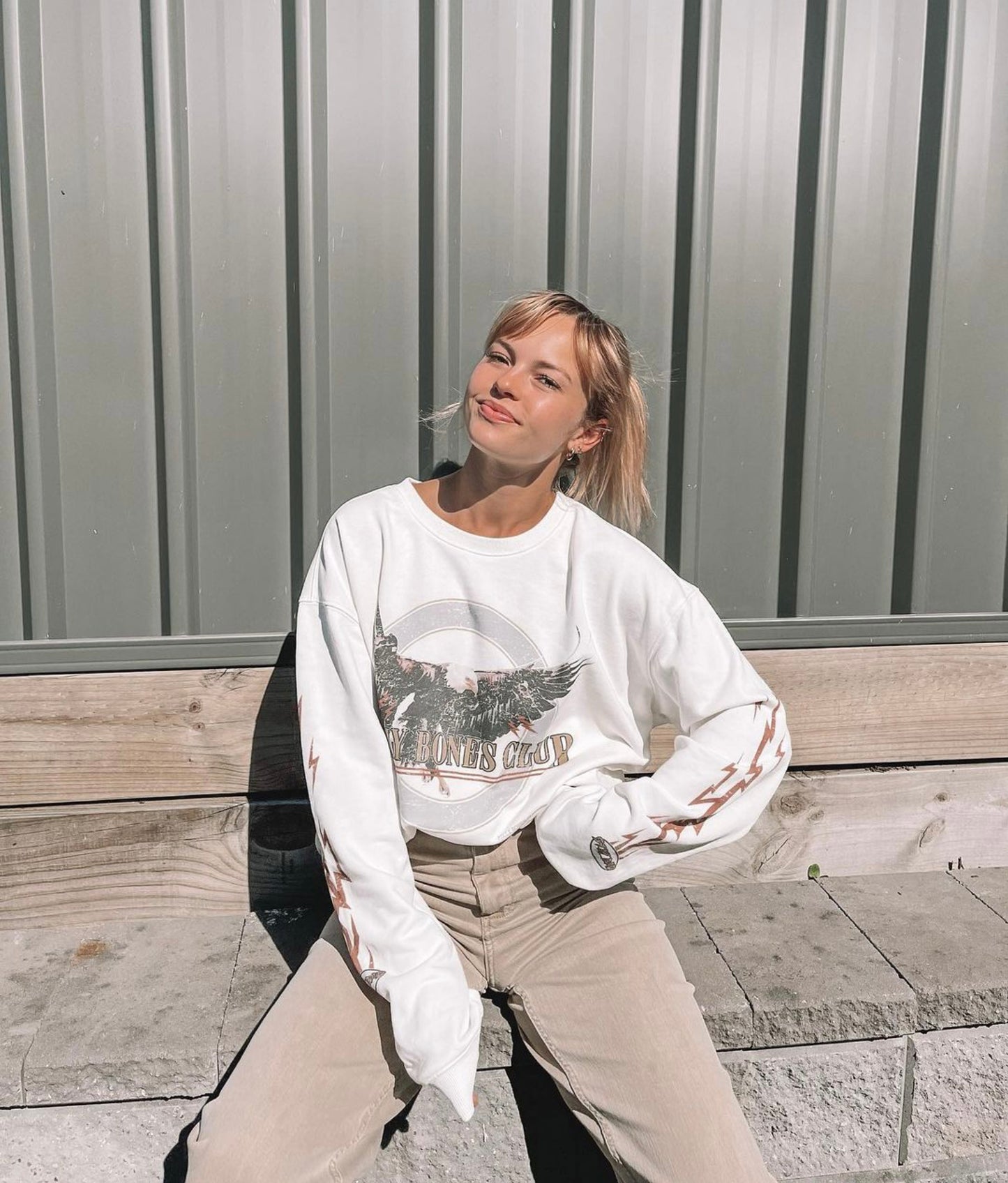 Ramblin Eagle Crew - Off White